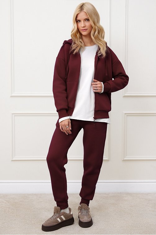 Женский костюм из футера с начесом Happyfox