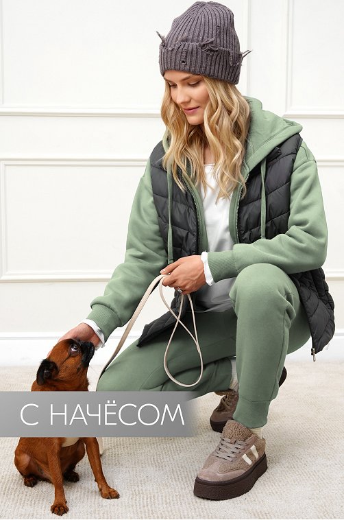 Женский костюм из футера с начесом Happyfox