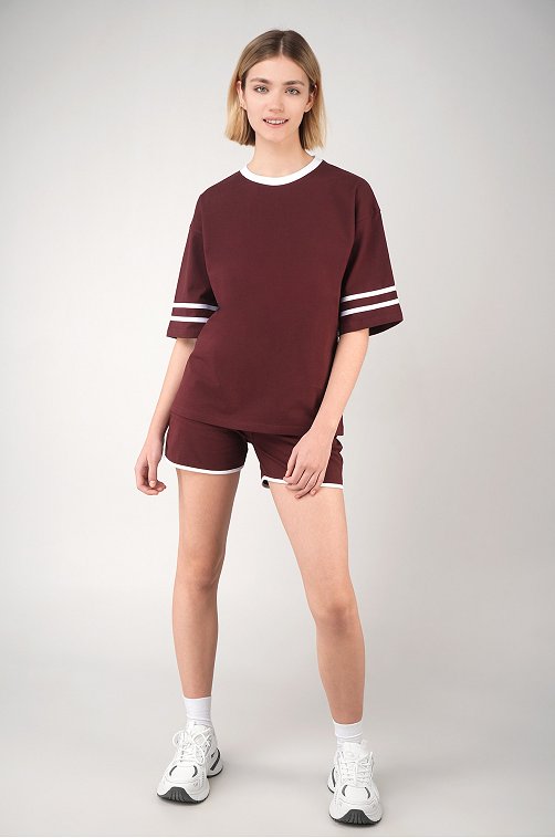 Женский костюм оверсайз из хлопка Happyfox