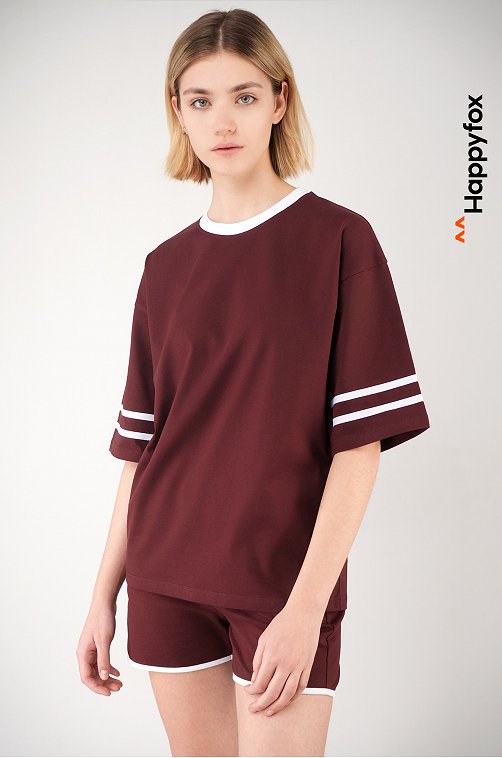 Женский костюм оверсайз из хлопка Happyfox