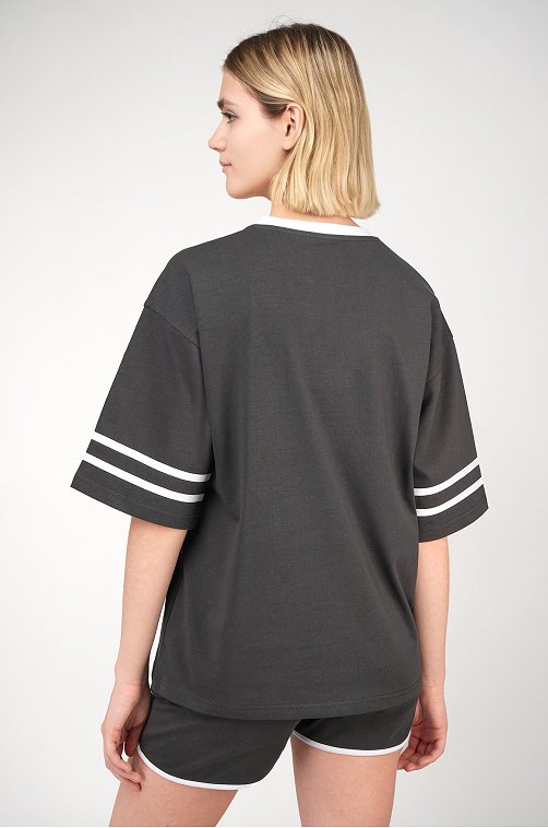 Женский костюм оверсайз из хлопка Happyfox