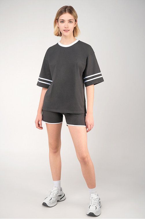 Женский костюм оверсайз из хлопка Happyfox