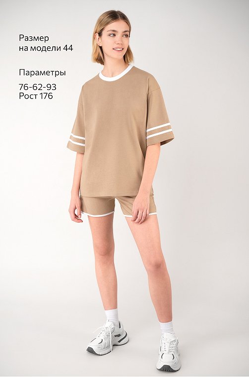 Женский костюм оверсайз из хлопка Happyfox