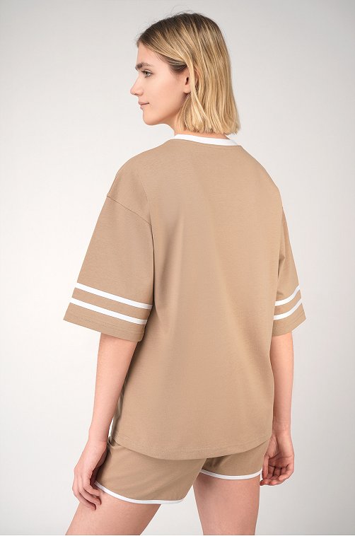 Женский костюм оверсайз из хлопка Happyfox