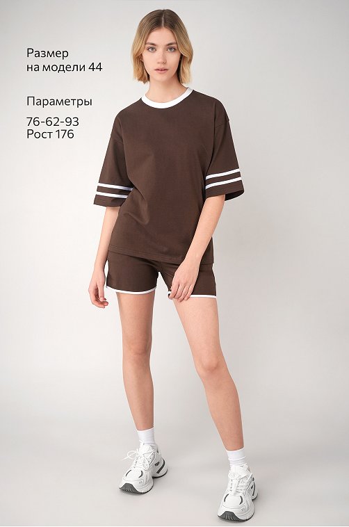 Женский костюм оверсайз из хлопка Happyfox