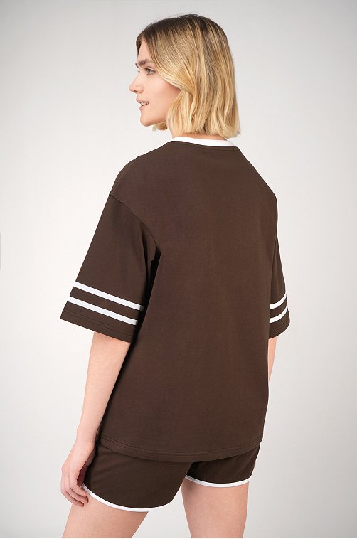 Женский костюм оверсайз из хлопка Happyfox