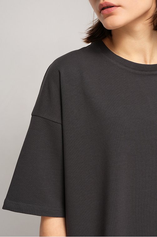 Женский костюм оверсайз из футера двухнитки Happyfox