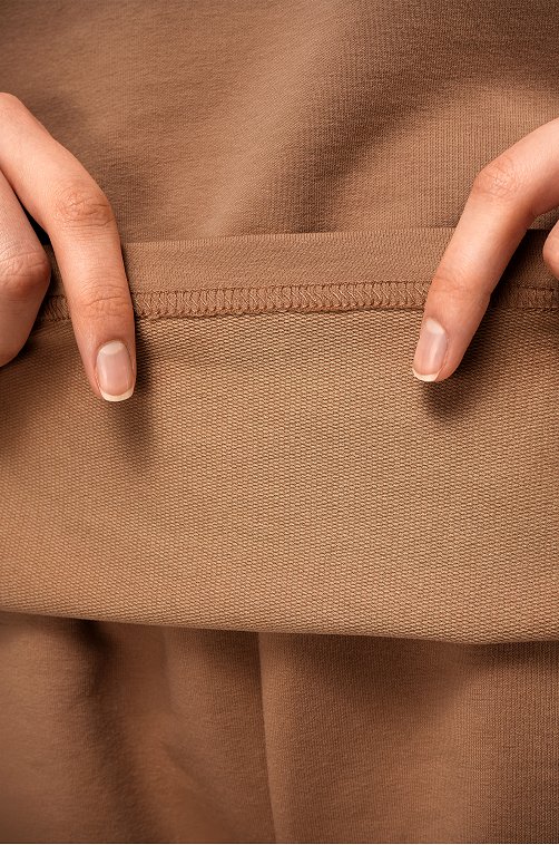 Женский костюм оверсайз из футера двухнитки Happyfox