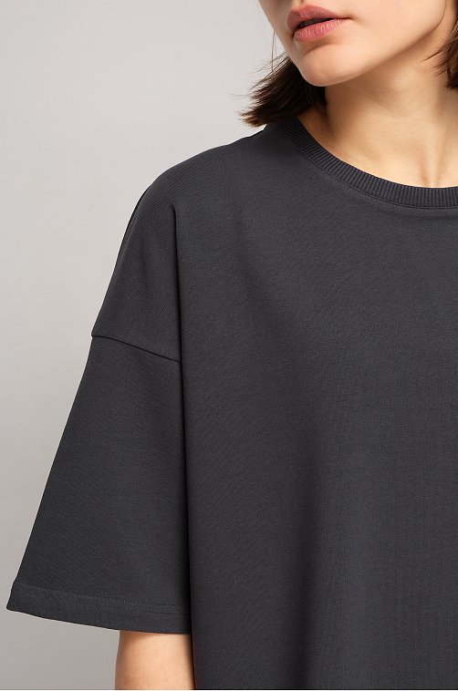 Женский костюм оверсайз из футера двухнитки Happyfox