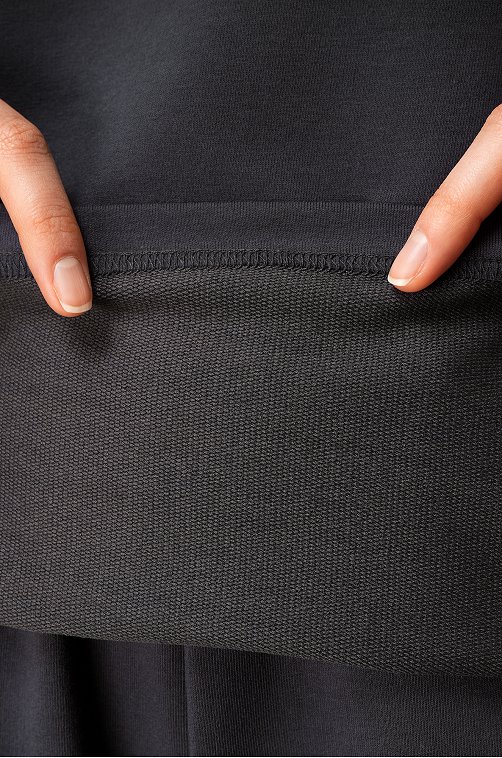 Женский костюм оверсайз из футера двухнитки Happyfox