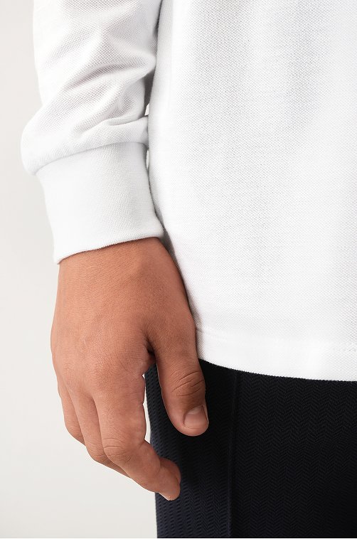 Рубашка-поло с длинным рукавом для мальчика Happyfox