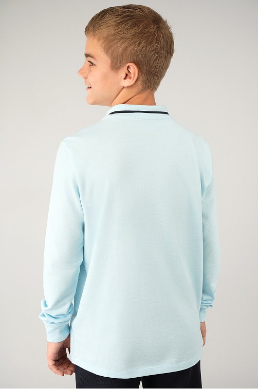 Рубашка-поло с длинным рукавом для мальчика Happyfox