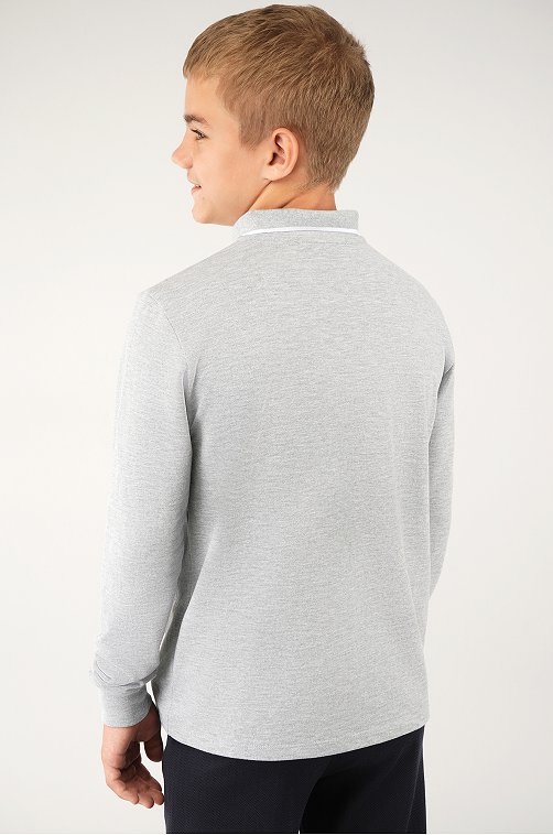 Рубашка-поло с длинным рукавом для мальчика Happyfox