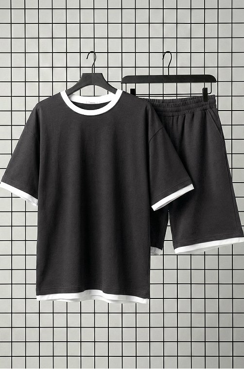 Мужской костюм из футера двухнитки Happyfox