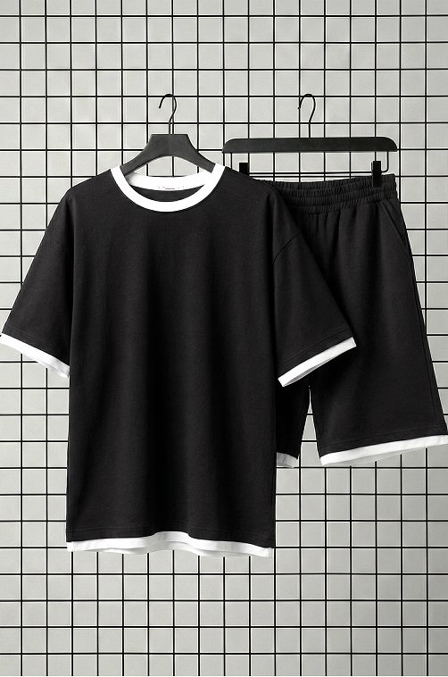 Мужской костюм из футера двухнитки Happyfox