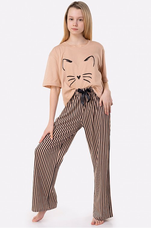 Пижамы для девочек леопардовые - купить в Москве в интернет-магазине aikimaster.ru