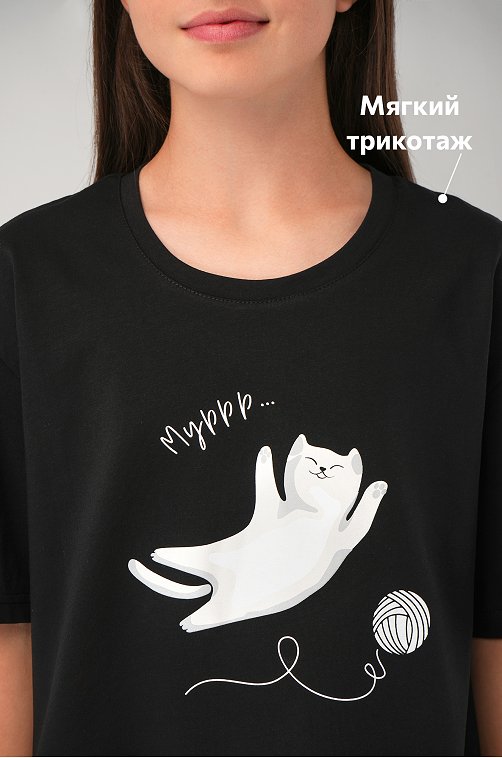 Хлопковая пижама для девочки Happyfox