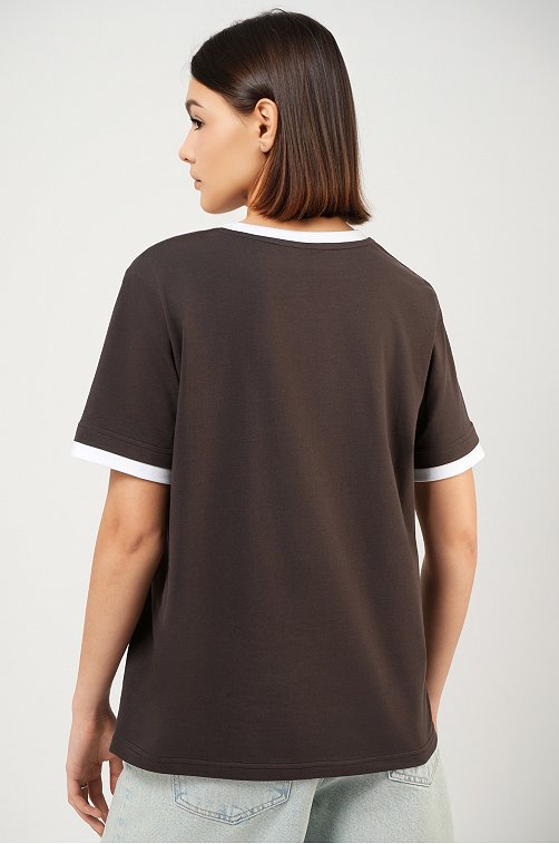 Женская базовая футболка из хлопка с кантом 3 шт. Happyfox