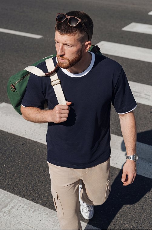 Мужская базовая футболка из хлопка 3 шт. Happyfox