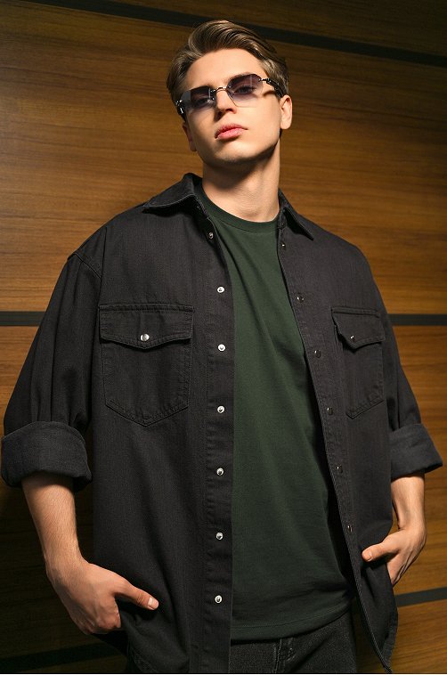 Мужская базовая футболка из хлопка 3 шт. Happyfox