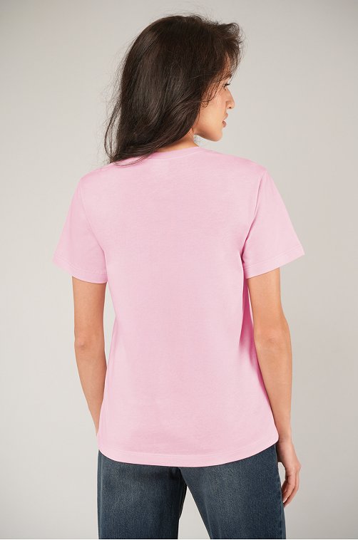 Женская базовая хлопковая футболка Happyfox