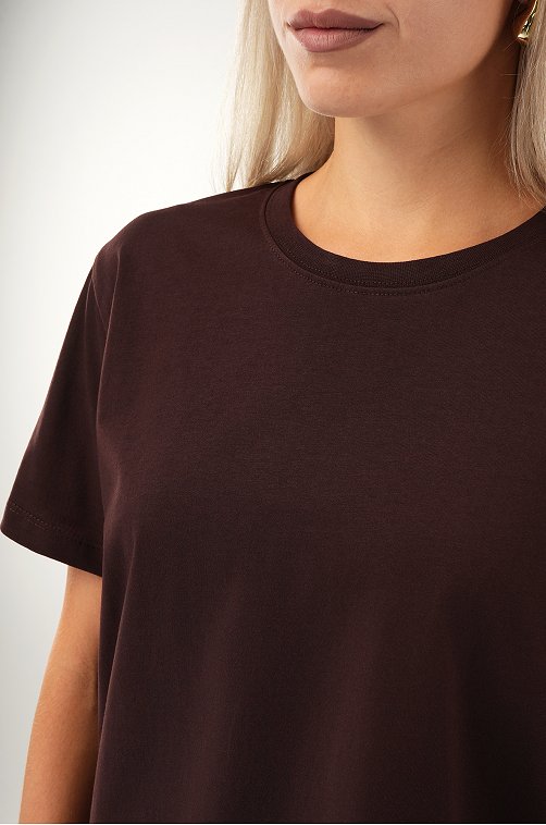 Женская базовая хлопковая футболка Happyfox