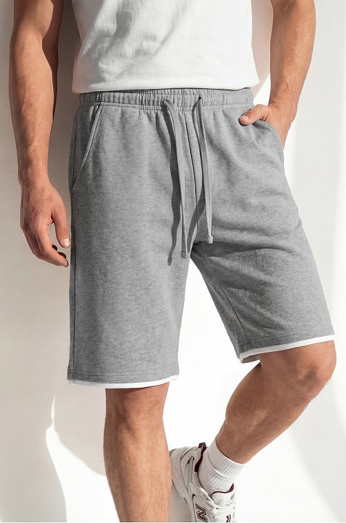 Мужские шорты из футера двухнитки Happyfox