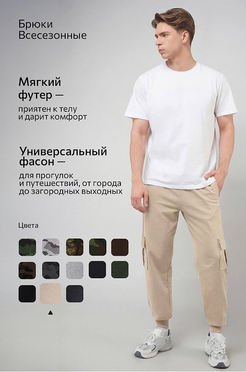 Мужские брюки из футера двухнитки Happyfox