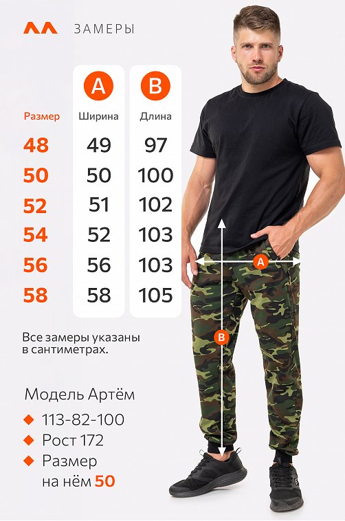 Мужские брюки из футера двухнитки Happyfox