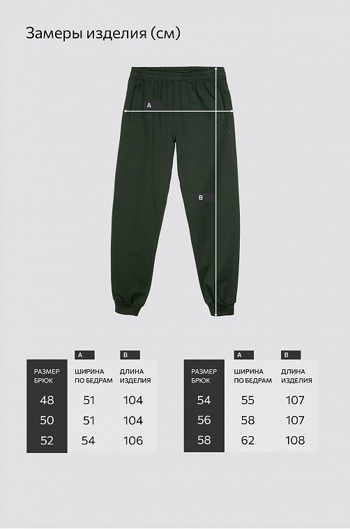 Мужские брюки из футера двухнитки Happyfox