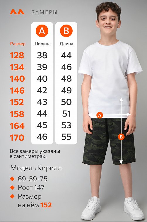 Шорты из футера для мальчика Happyfox