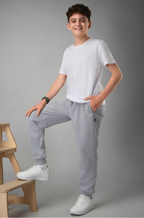 Брюки из футера двухнитки для мальчика Happyfox