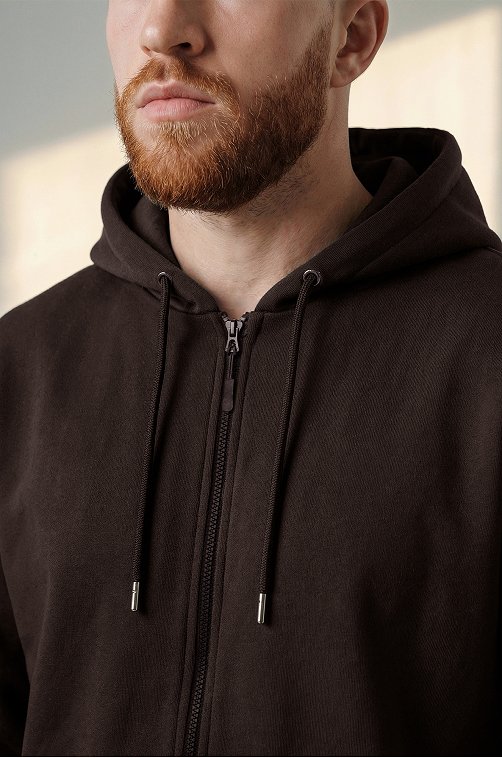 Мужская толстовка на молнии из футера трехнитки Happyfox