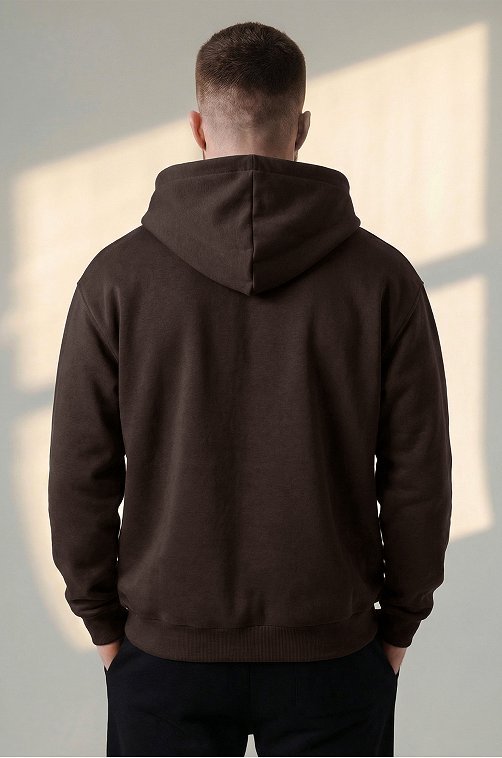 Мужская толстовка на молнии из футера трехнитки Happyfox