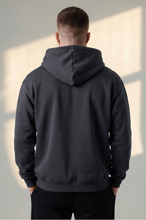 Мужская толстовка на молнии из футера трехнитки Happyfox