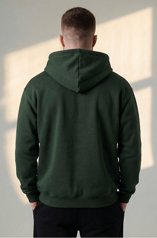 Мужская толстовка на молнии из футера трехнитки Happyfox