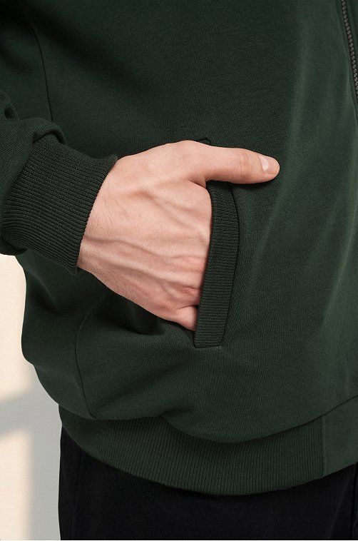 Мужская толстовка на молнии из футера трехнитки Happyfox