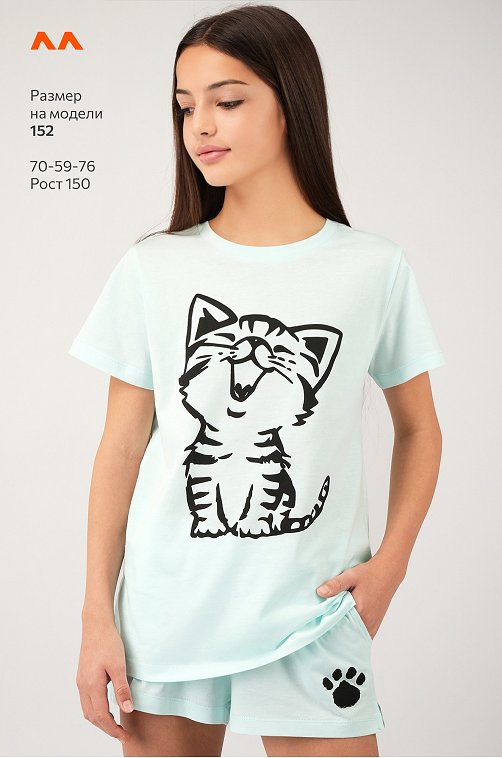 Хлопковая пижама для девочки Happyfox