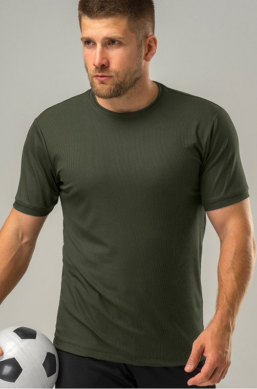 Мужская спортивная футболка в рубчик Happyfox