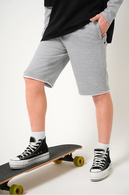 Шорты для мальчика из футера двухнитки Happyfox