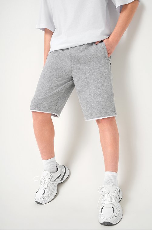 Шорты для мальчика из футера двухнитки Happyfox