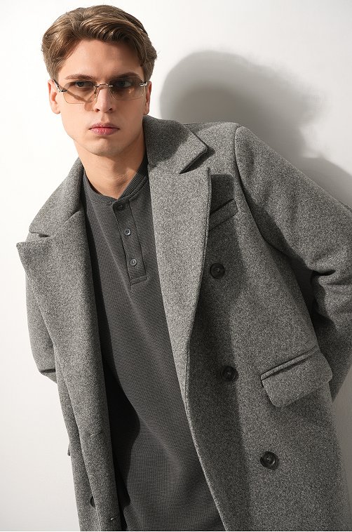 Мужской лонгслив на пуговицах Happyfox