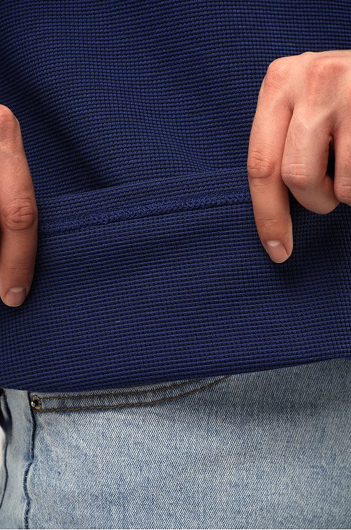 Мужской лонгслив на пуговицах Happyfox