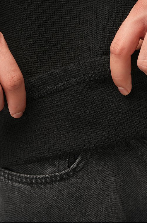 Мужской лонгслив на пуговицах Happyfox