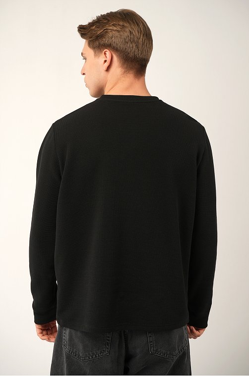 Мужской лонгслив на пуговицах Happyfox