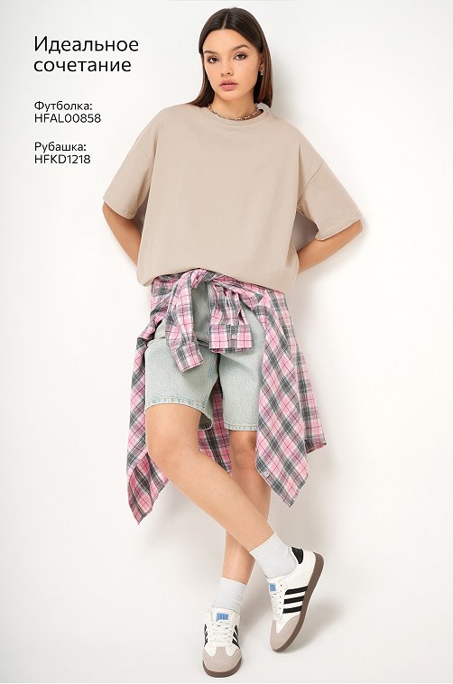 Женская футболка оверсайз Happyfox