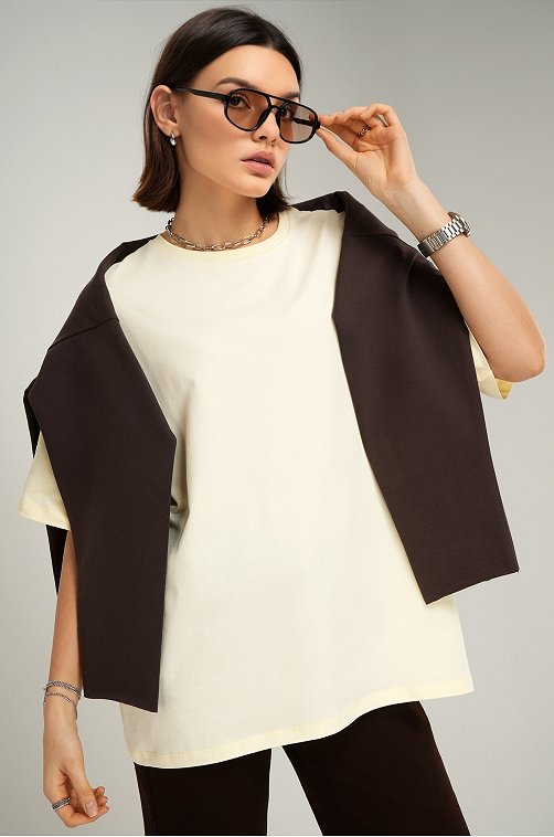 Женская футболка оверсайз Happyfox