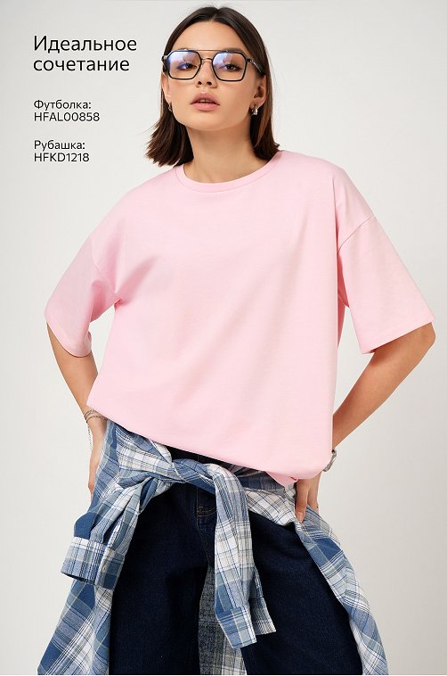 Женская футболка оверсайз Happyfox