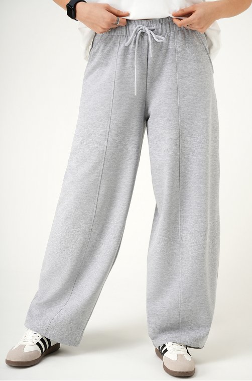 Женские брюки-багги из футера Happyfox