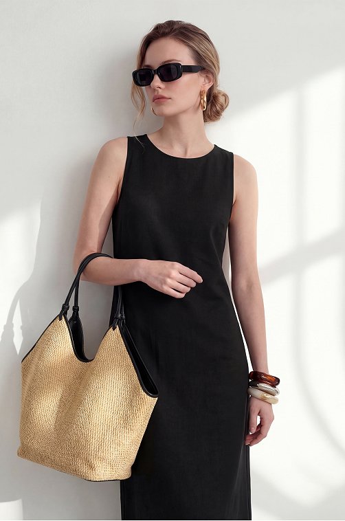 Женское льняное платье Happyfox